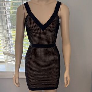 Cosmopolitan Black Mesh Mini Dress